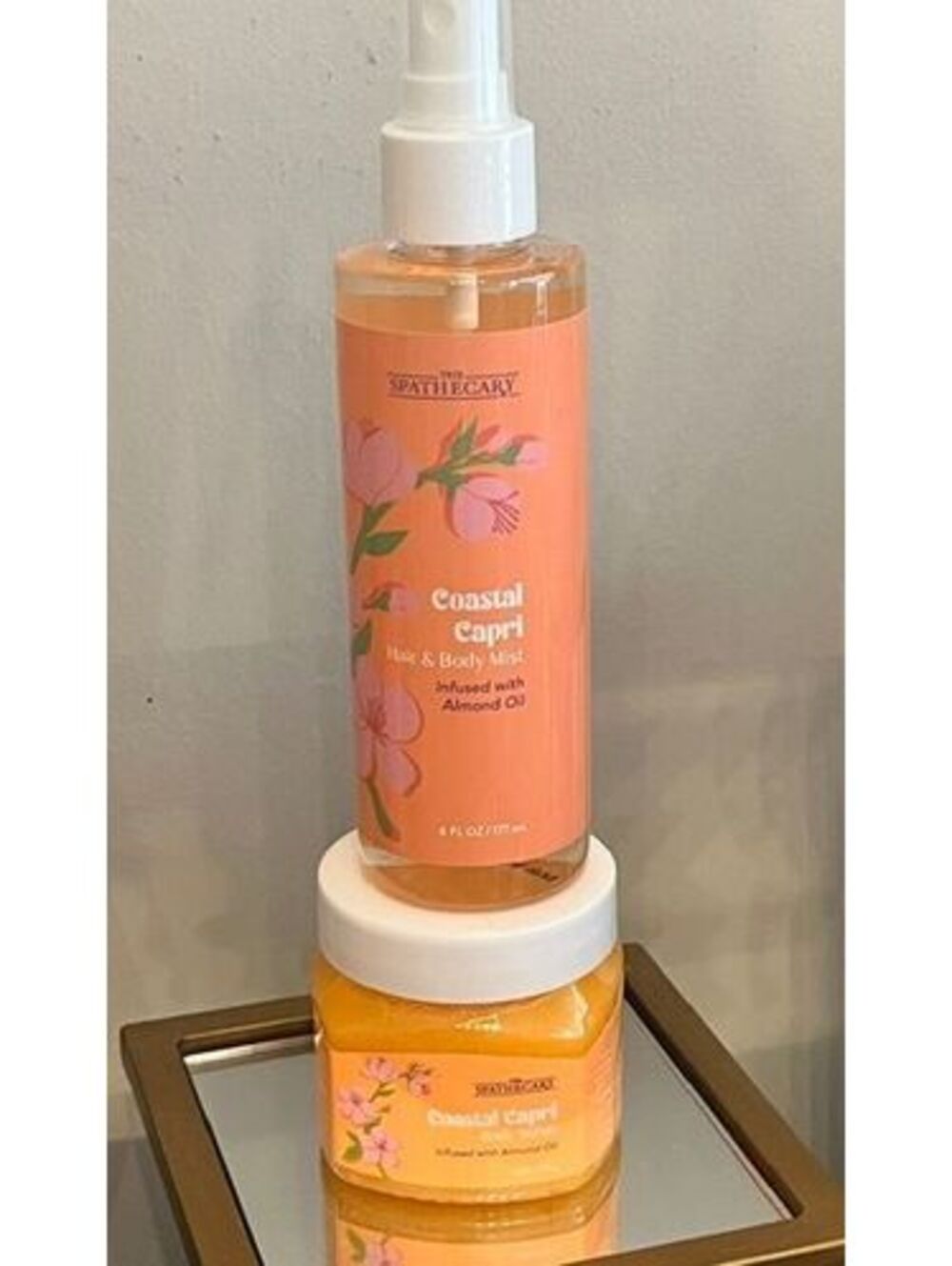 The Spathecary Coastal Capri  Exfoliating Scrub and Body Mist Duo
